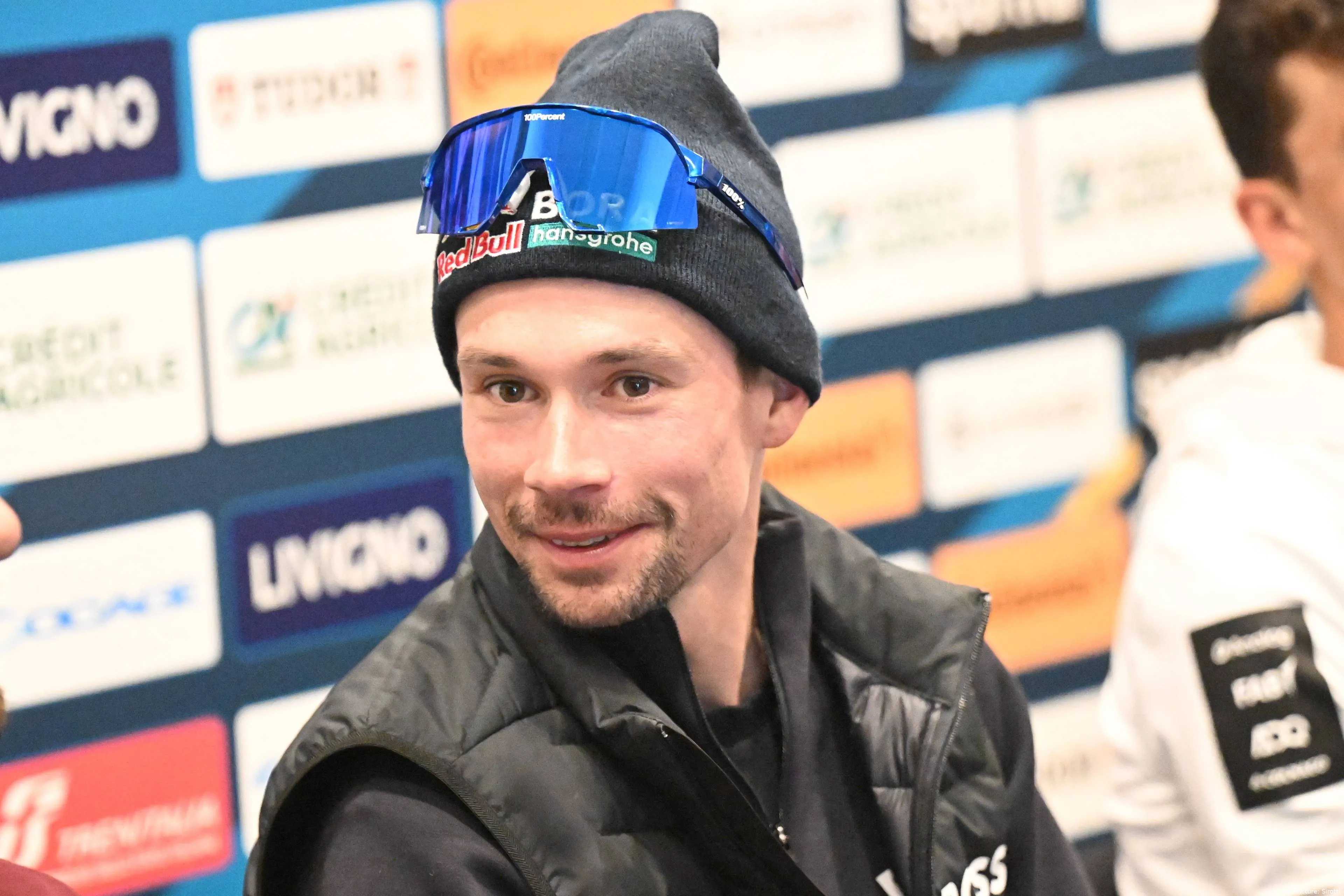 Primoz Roglic at the 2026 Tirreno-Adriatico presentation