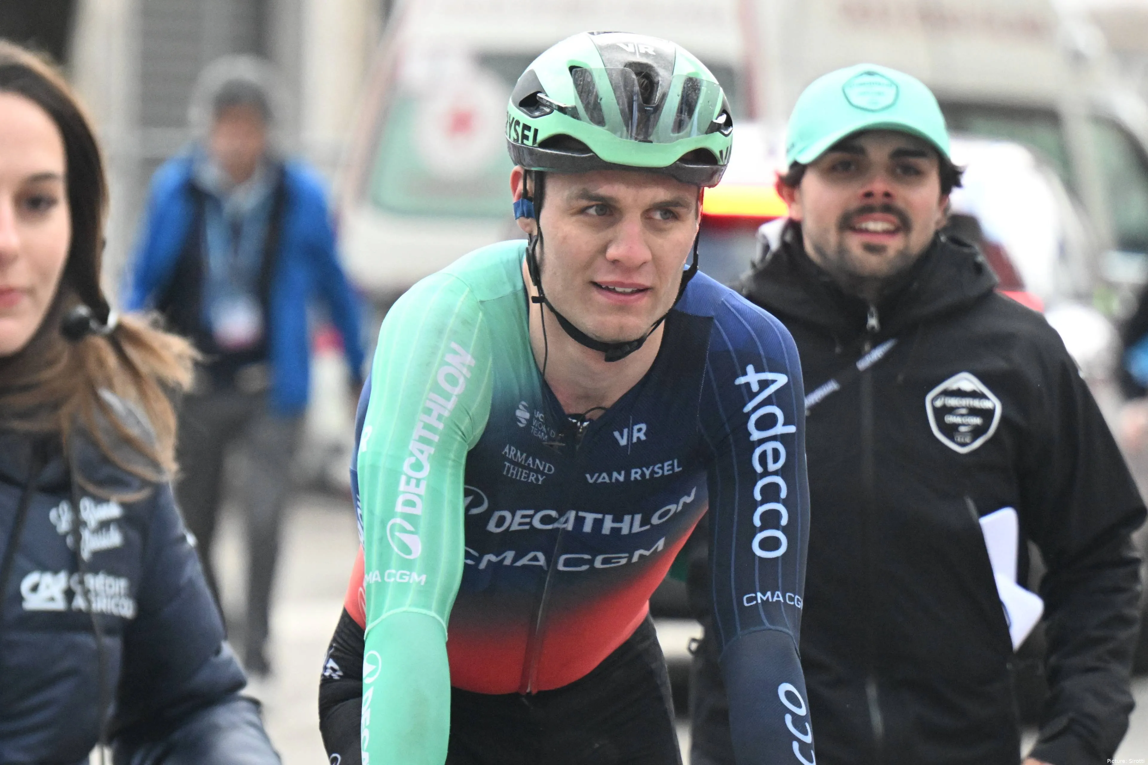 Tobias Lund Andresen during stage 3 of the 2026 Tirreno-Adriatico