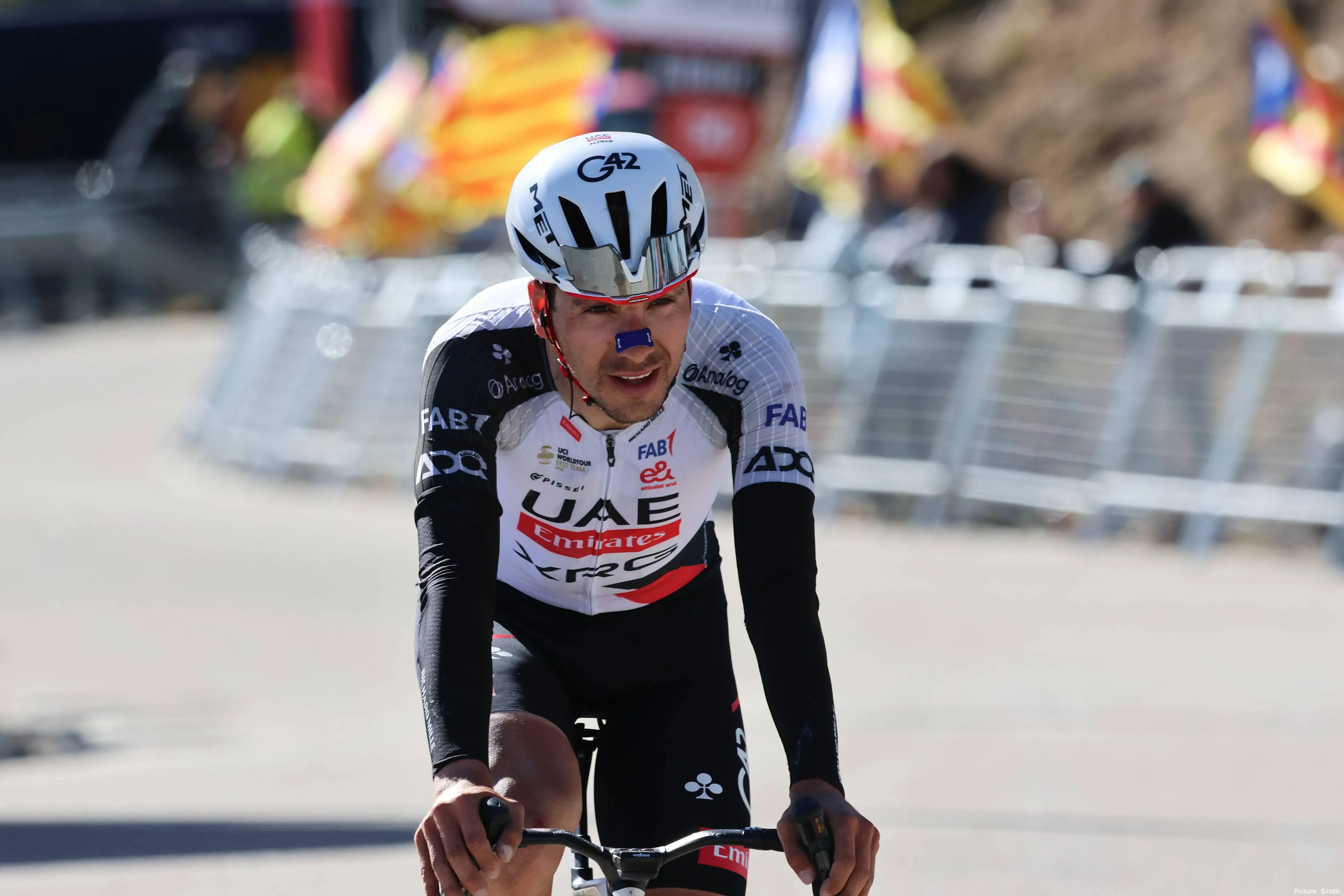 João Almeida during stage 5 of the 2026 Volta a Catalunya