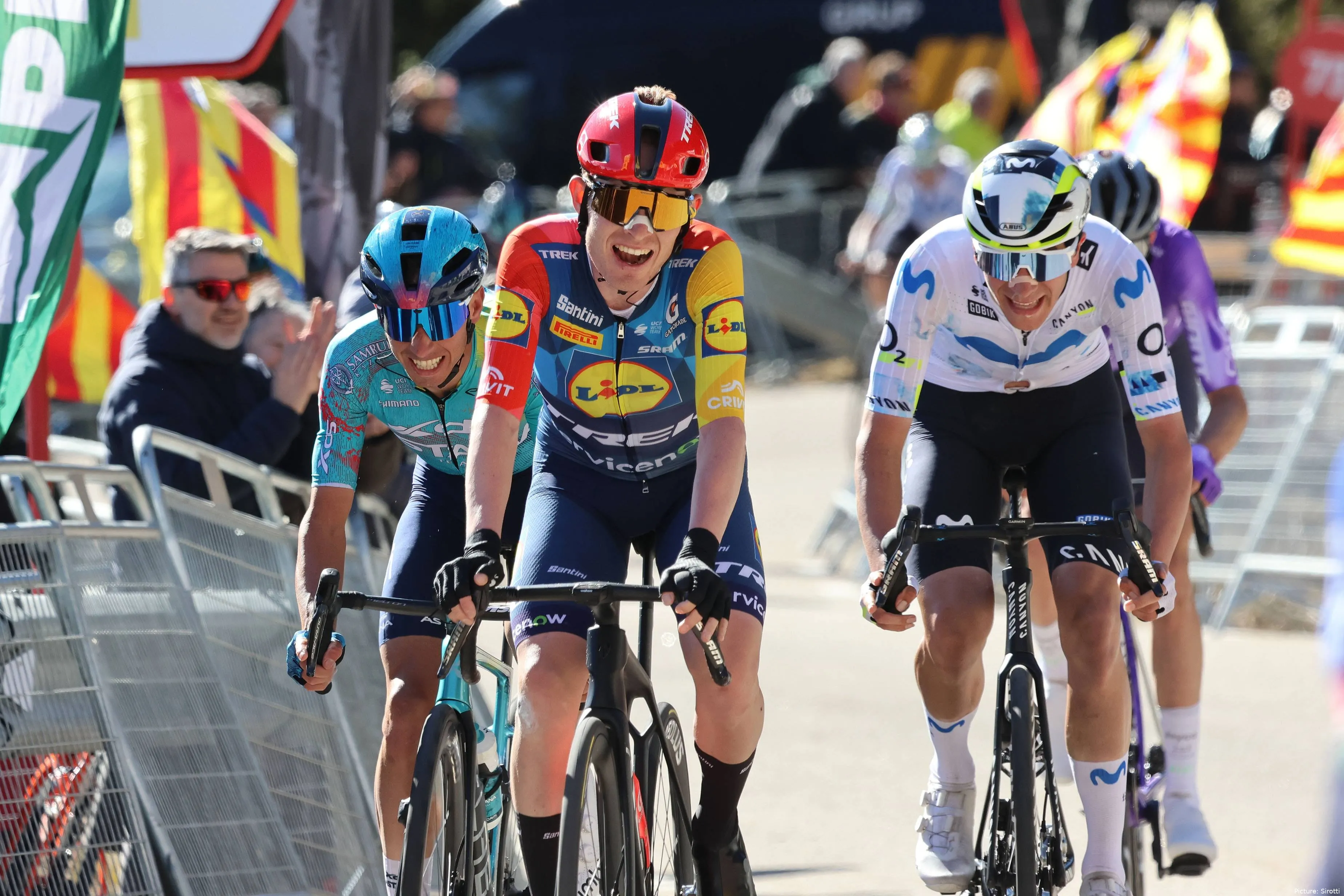 Mattias Skjelmose during stage 5 of the 2026 Volta a Catalunya