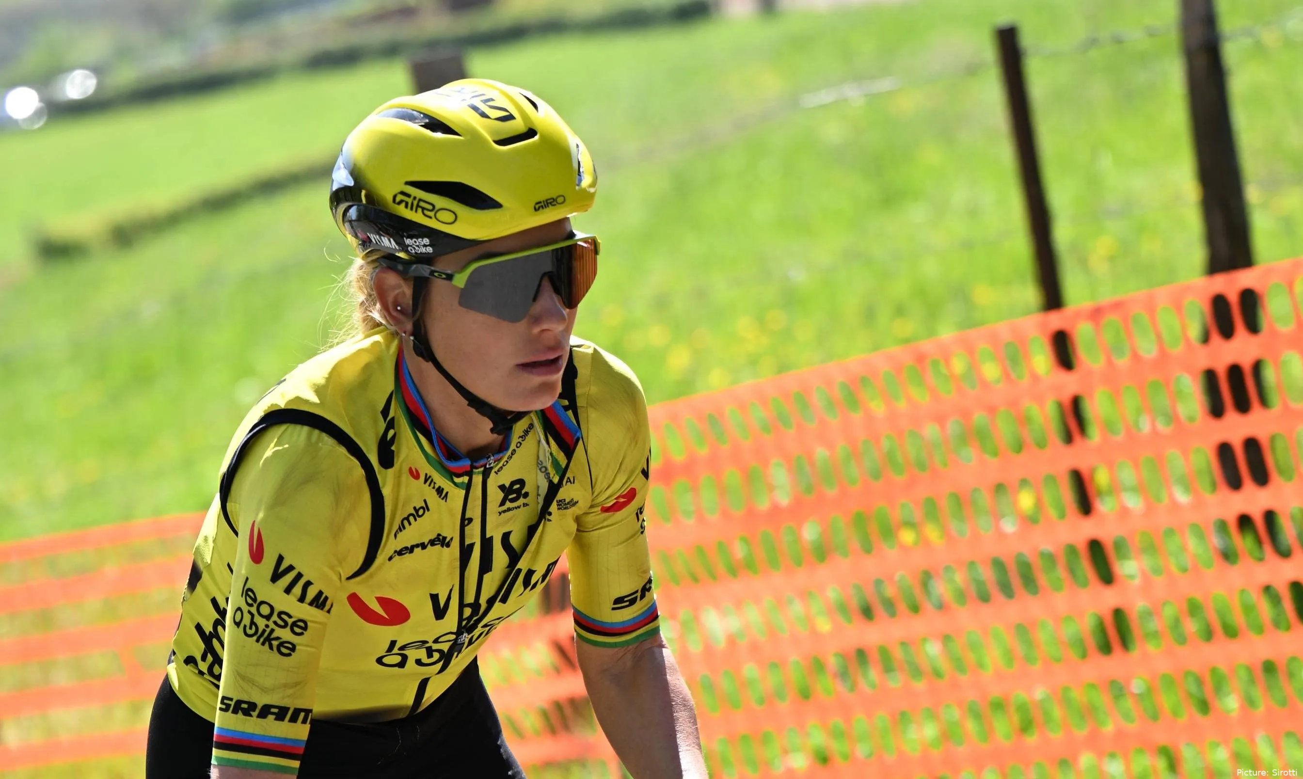 Pauline Ferrand-Prevot during recon for Liege-Bastogne-Liege 2026