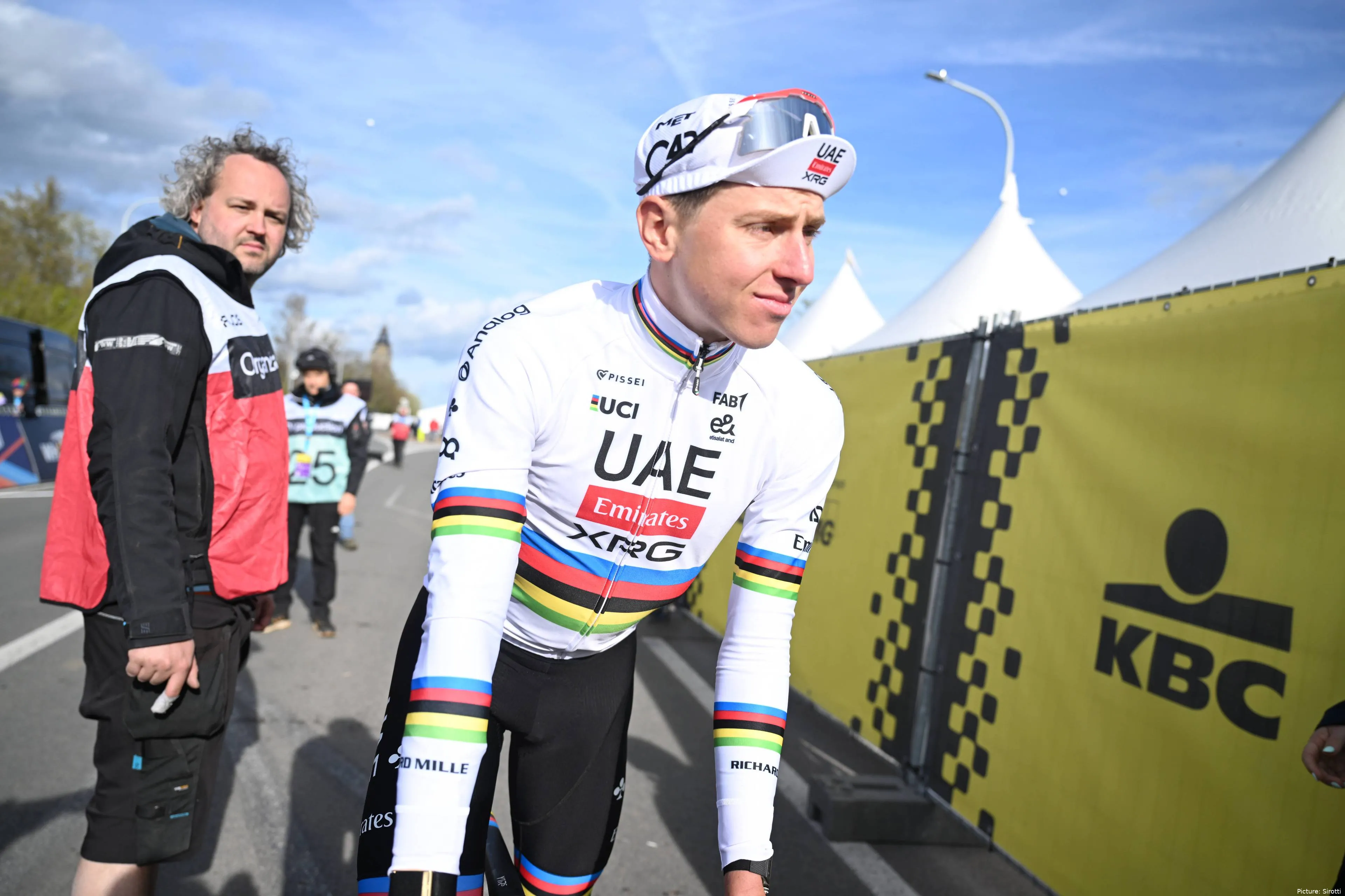 Tadej Pogacar at the 2026 Tour of Flanders