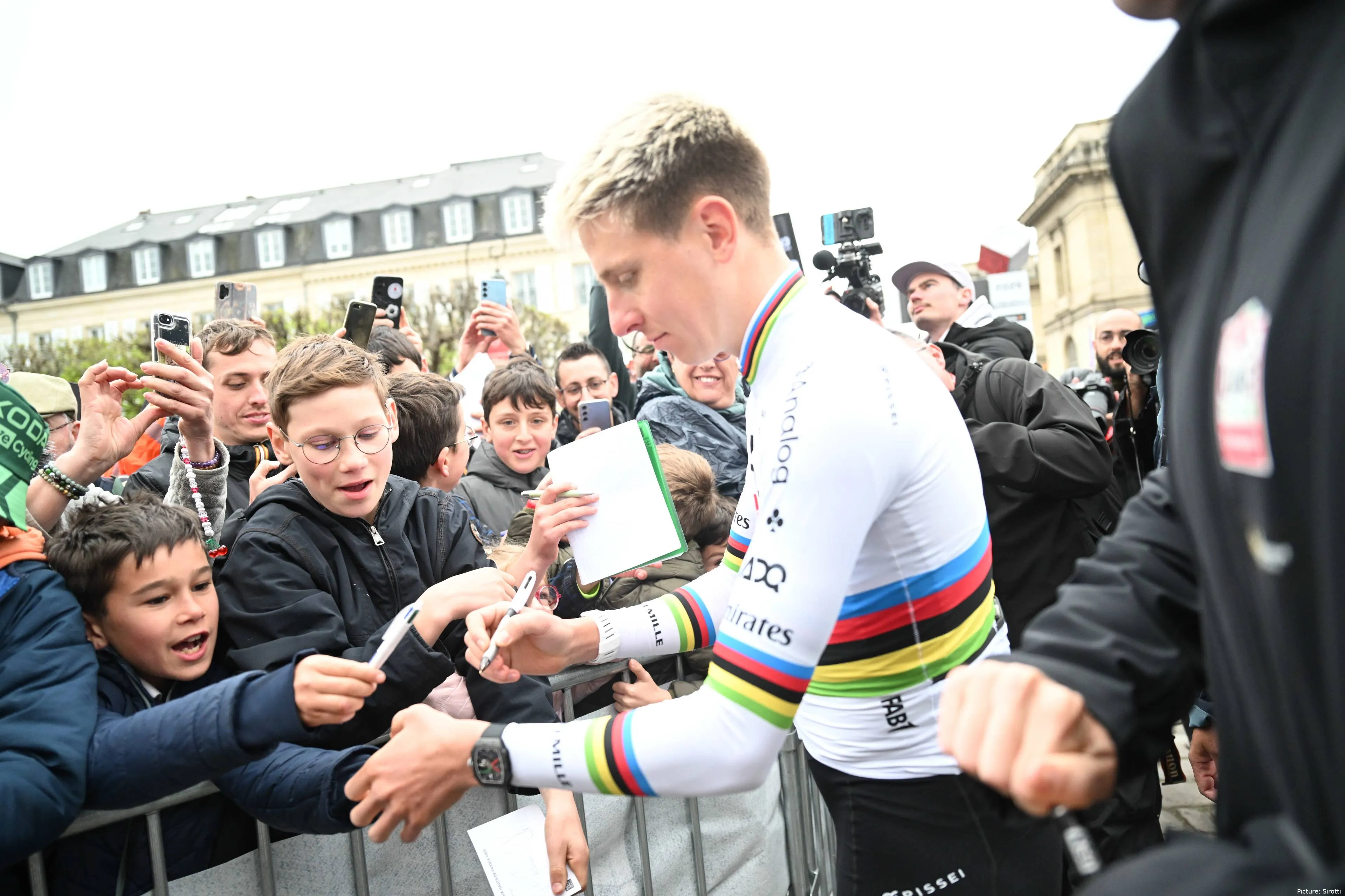 Tadej Pogacar ahead of Paris-Roubaix 2026