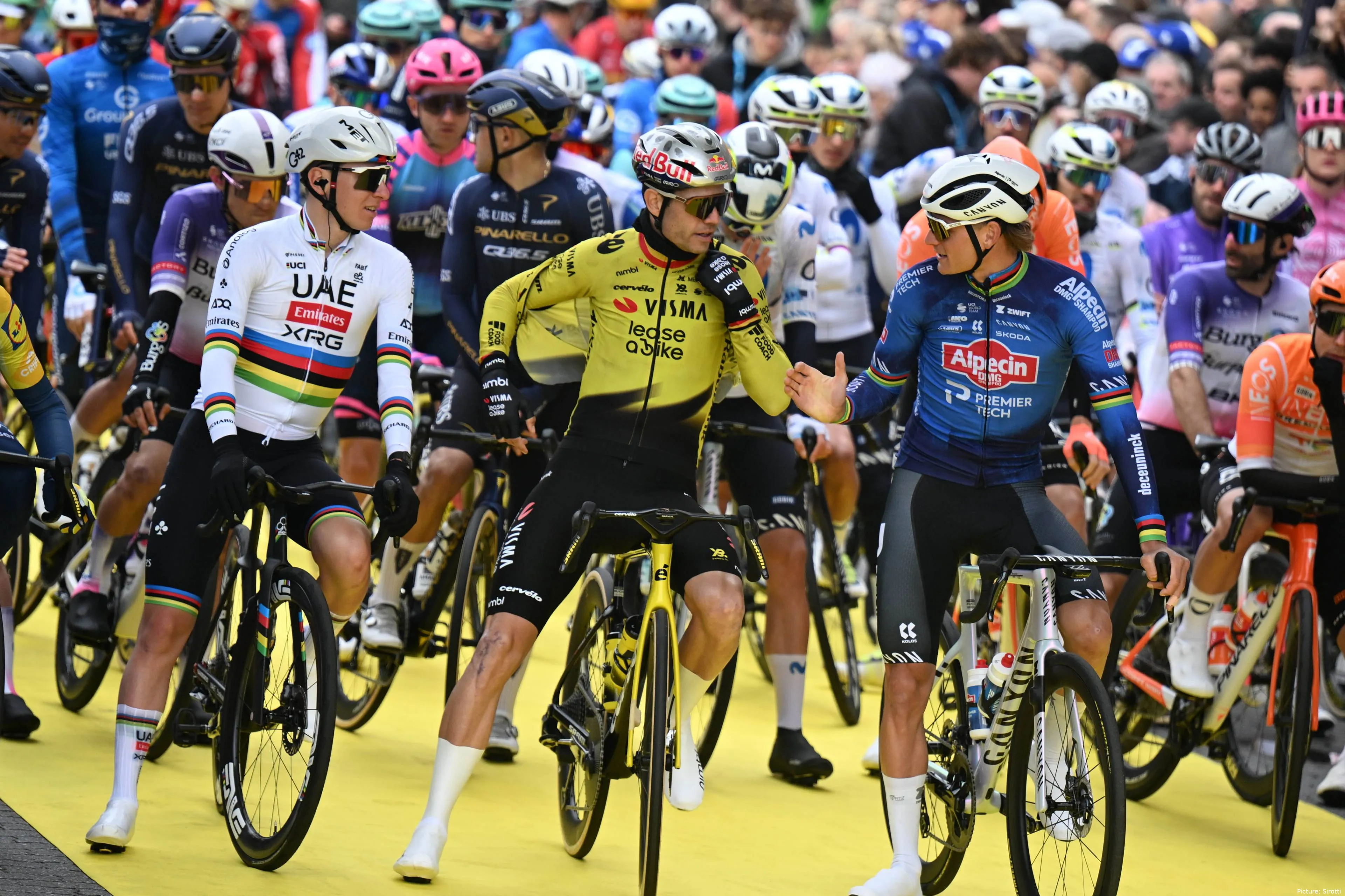 TourofFlanders2026_TadejPogacarMathieuVanderPoelWoutVanAert