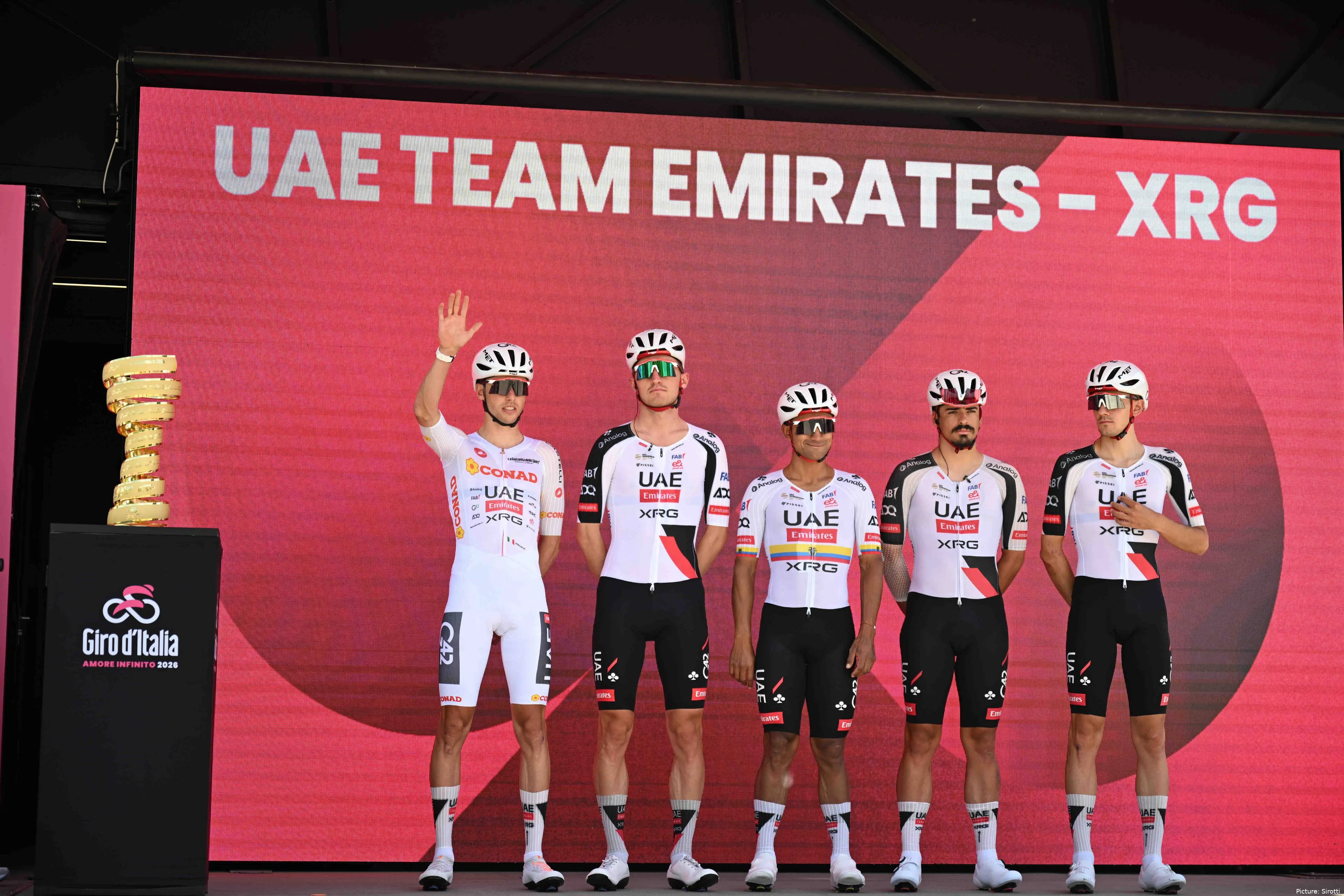UAE Team Emirates - XRG at stage 3 of the 2026 Giro d'Italia
