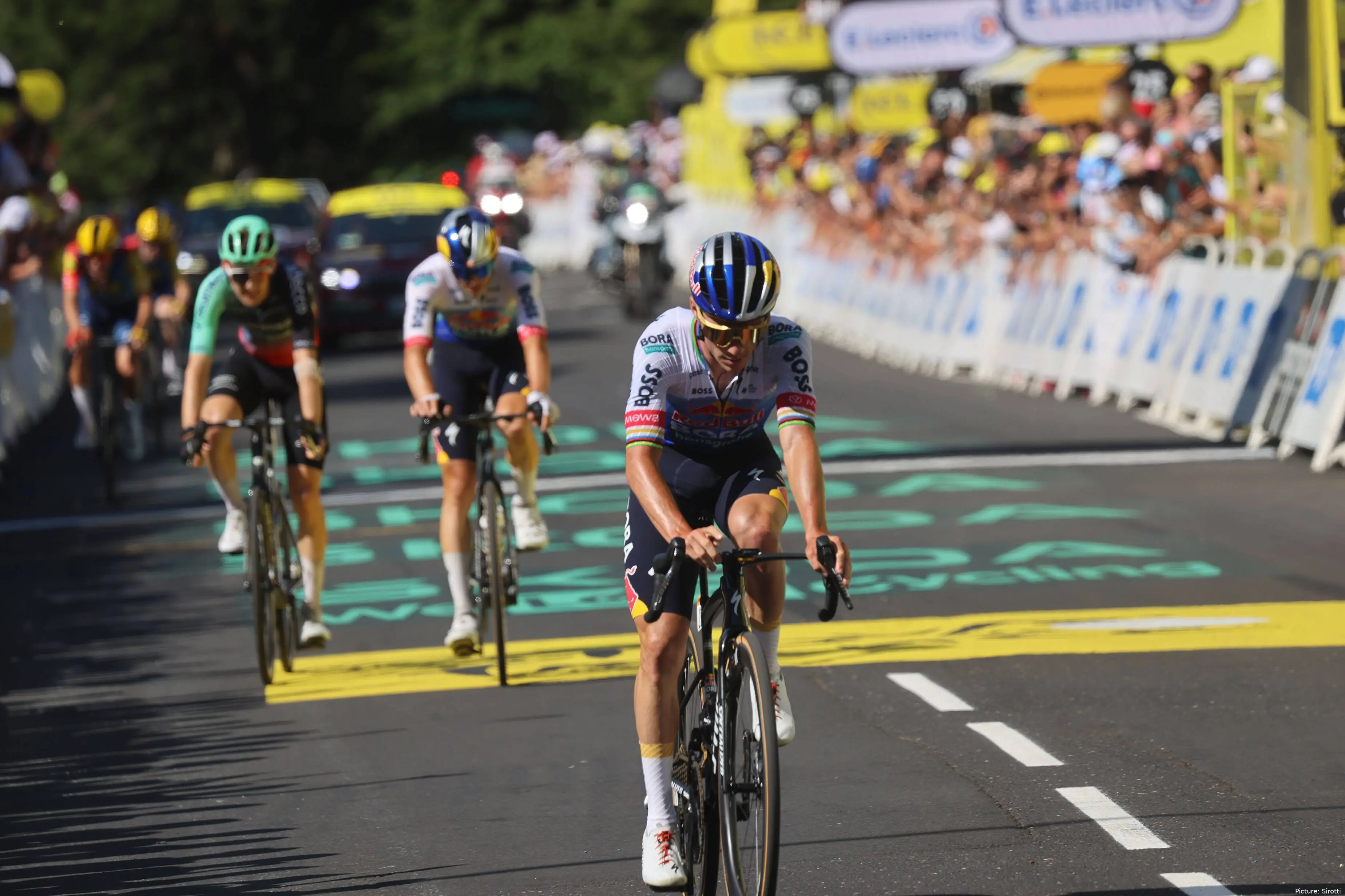 Remco Evenepoel on Stage 10 of the 2026 Tour de France