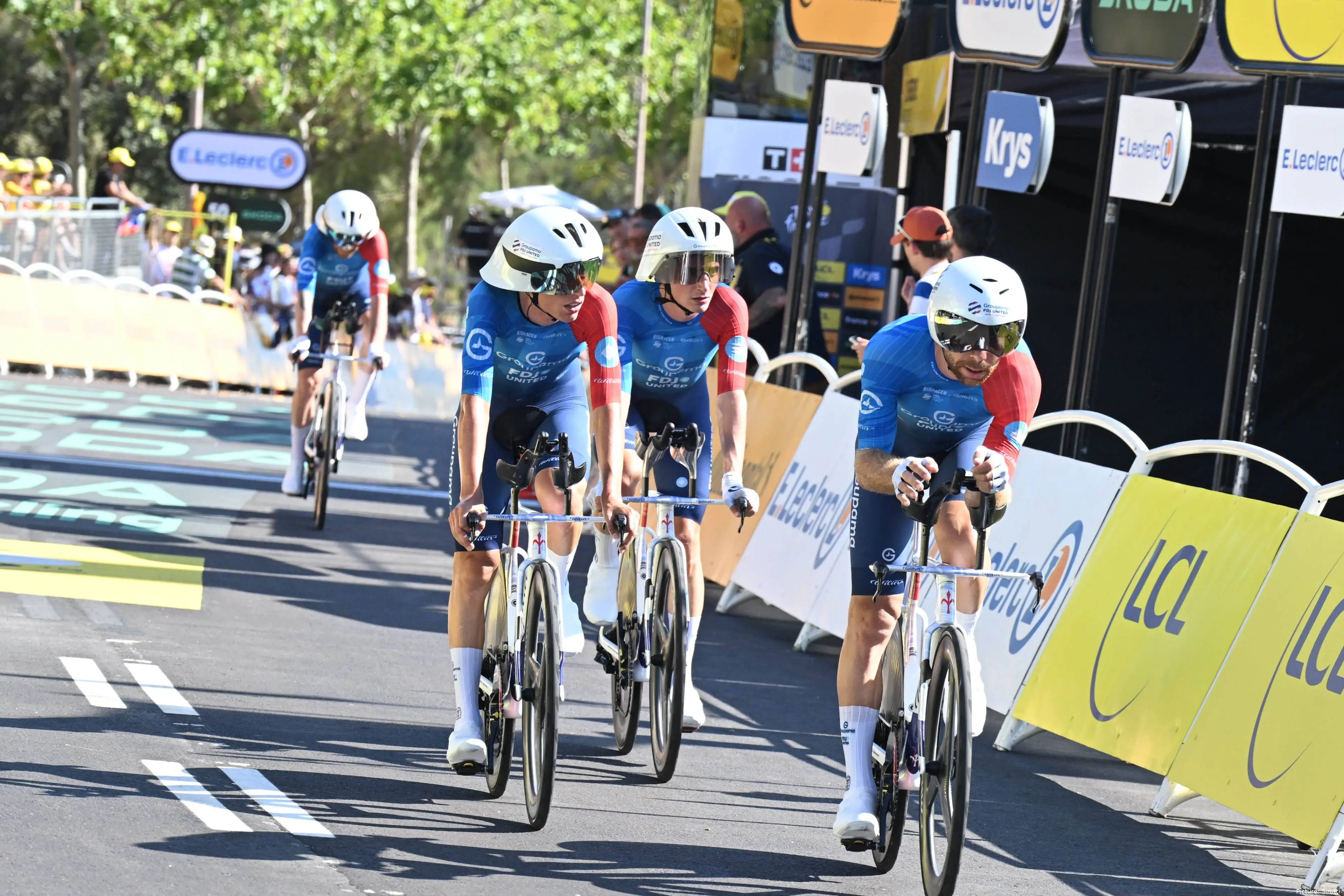 Groupama-FDJ United are down to seven riders