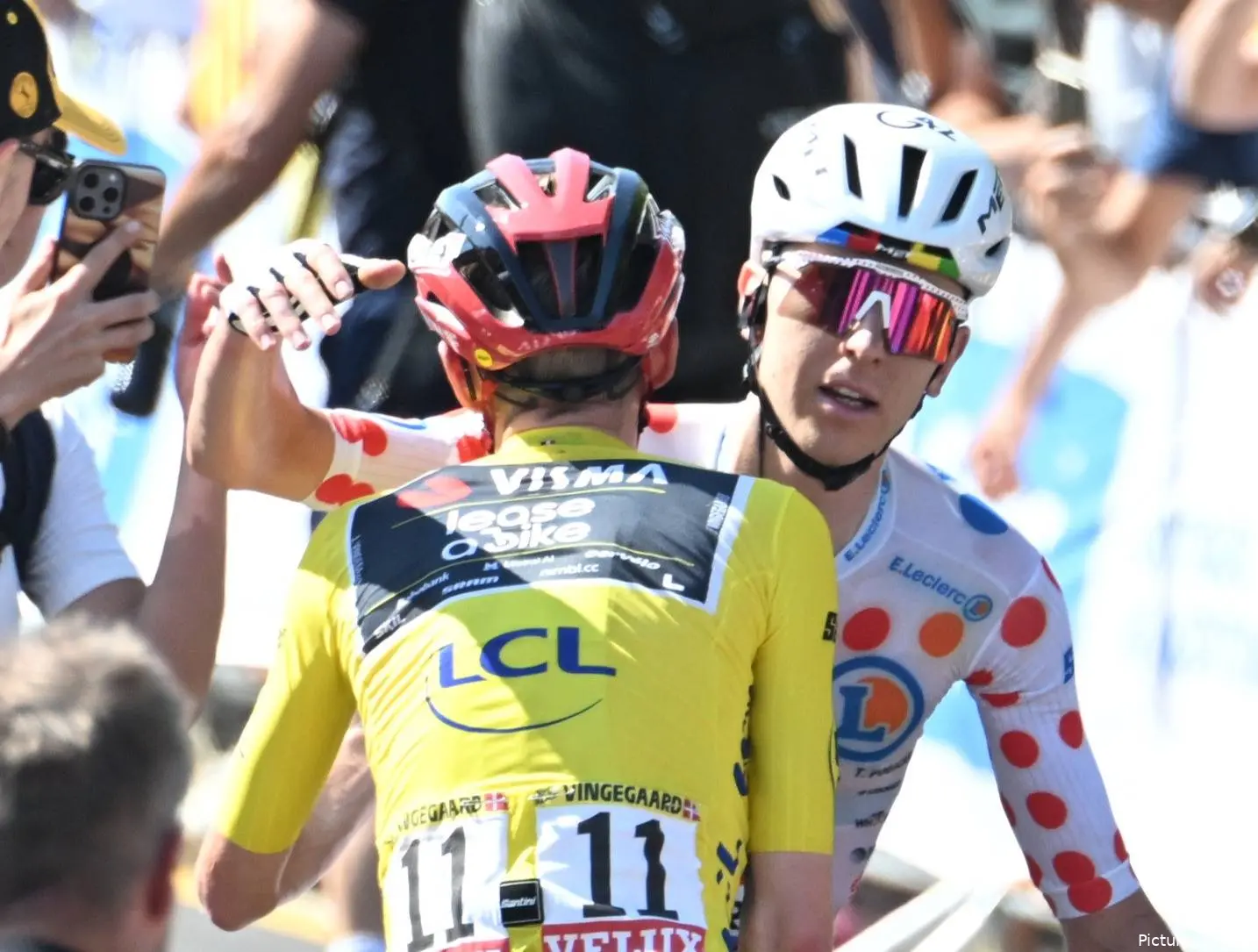 Jonas Vingegaard and Tadej Pogacar