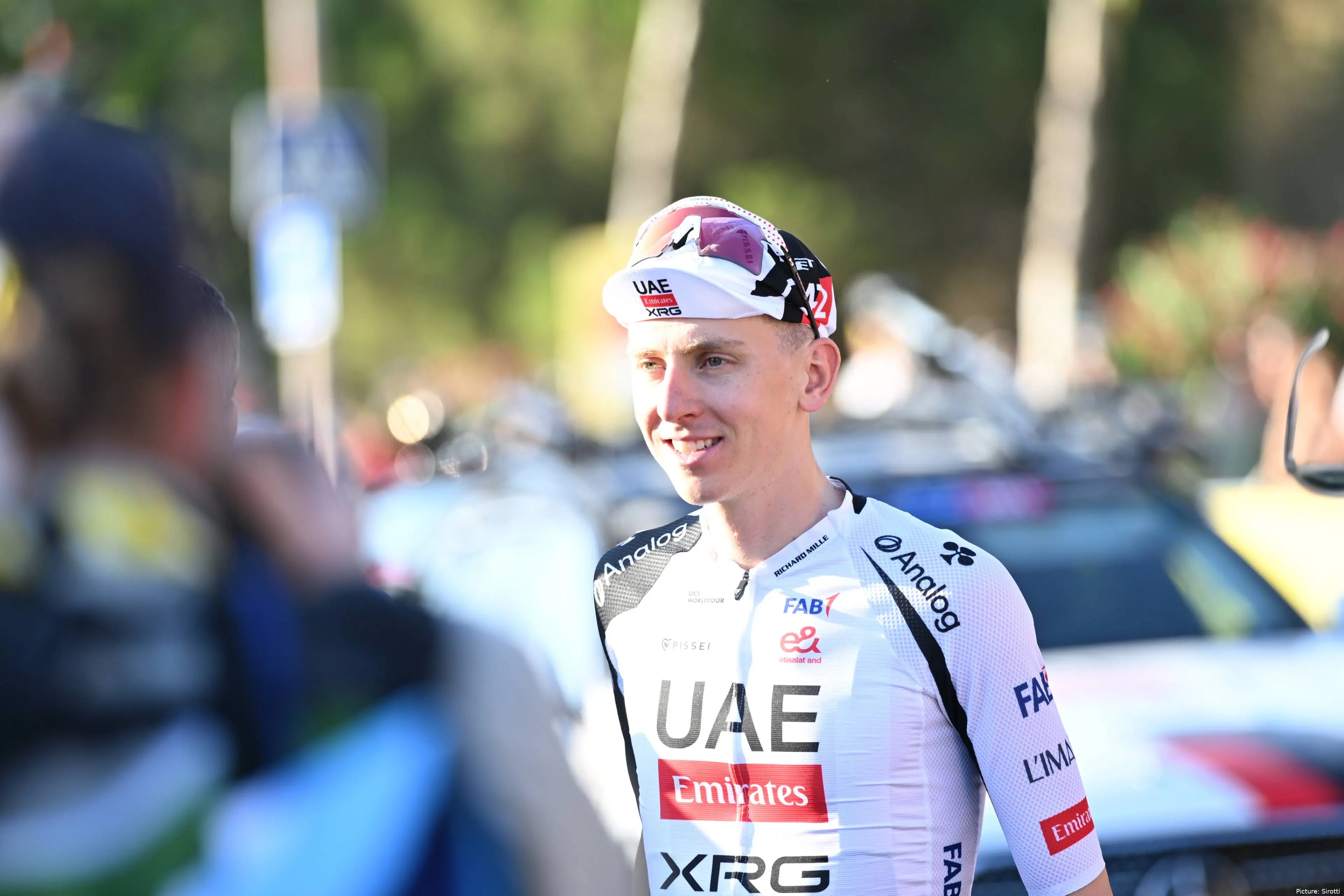 Tadej Pogacar after stage 1