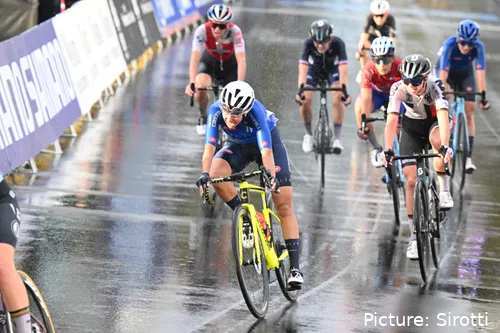 Silvia Persico en una carrera