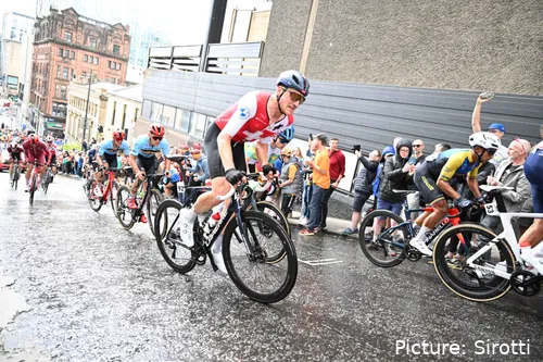 Stefan Kung en acción en el Mundial de Glasgow 2023