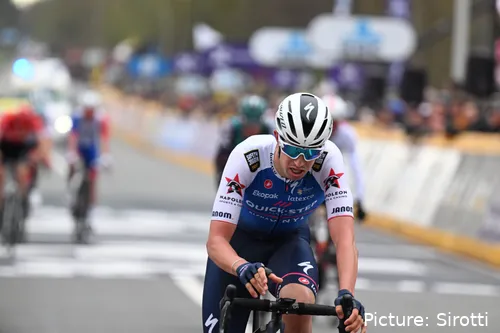 Steimle, cuando era gregario de Remco Evenepoel y Julian Alaphilippe
