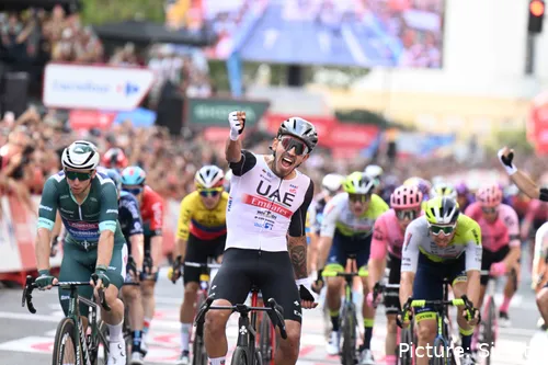 Sebastián Molano gana la etapa 12 de la Vuelta a España 2024. @Sirotti