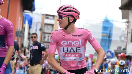 Tadej Pogacar during the 2024 Giro d'Italia. @Sirotti