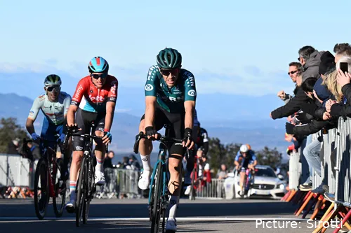 Pau Miquel, en una llegada