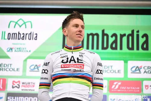 Tadej Pogacar se lució en Il Lombardia