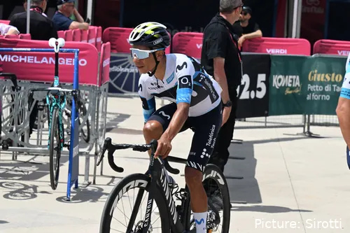 Nairo Quintana jugó un papel clave para Movistar en la etapa 2 de Suiza