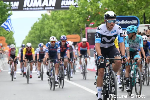Orluis Aular terminó 3º en la primera etapa de la Vuelta a España 2025