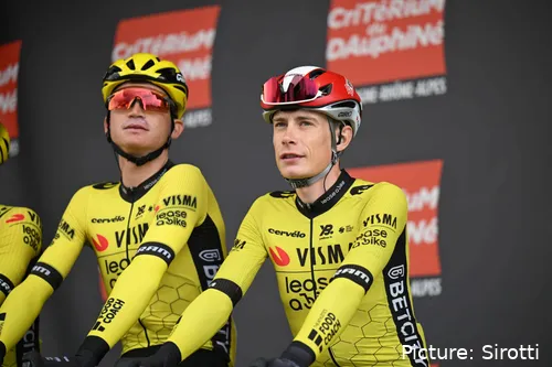 Sepp Kuss y Jonas Vingegaard, los hombres fuertes de Visma - Lease a Bike en el Critérium du Dauphiné 2025