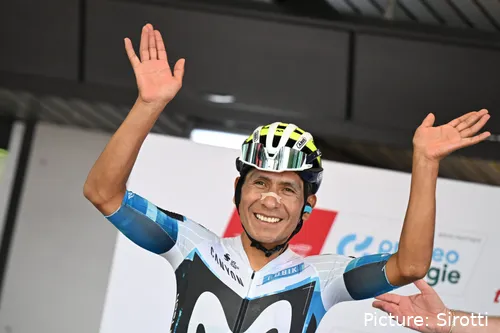 Nairo Quintana, en la Vuelta a Suiza 2025.&nbsp;