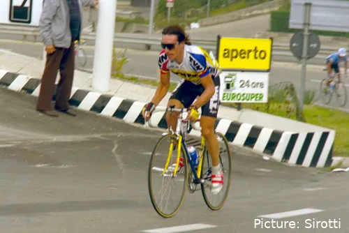 Robert Millar, en la parte final de su carrera ciclista.&nbsp;