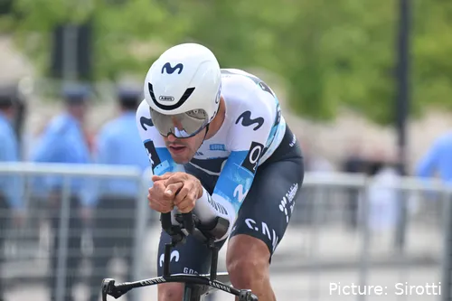 Jon Barrenetxea fue el segundo mejor corredor de Movistar Team en el prólogo de la Vuelta a Alemania 2025