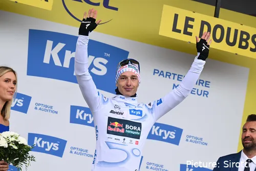 Florian Lipowitz, 3º en la clasificación general final del Tour de Francia 2025 tras Tadej Pogacar y Jonas Vingegaard