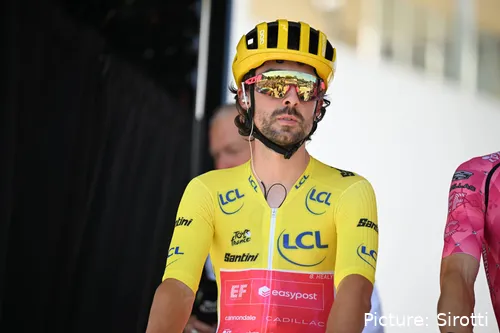Ben Healy llevó el maillot amarillo durante varias etapas en el Tour de Francia 2025