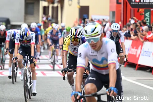 Orluis Aular, rozando la victoria en La Vuelta.&nbsp;