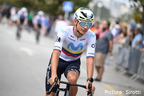 Orluis Aular fue 3º en la etapa 19 de la Vuelta a España