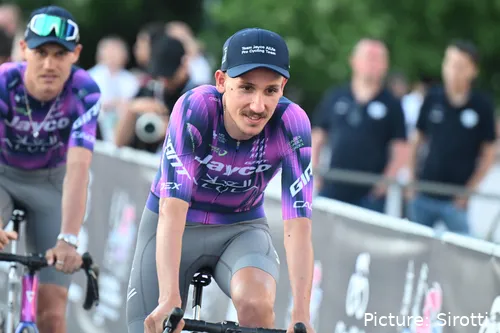 Filippo Zana, en su última temporada con Jayco-AlUla