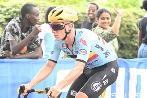 Remco Evenepoel, con ganas de triunfar en el Campeonato de Europa.&nbsp;