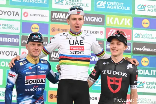 Remco Evenepoel, Tadej Pogacar, Michael Storer
