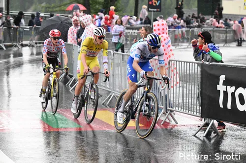 Florian Lipowitz, en el último Tour de Francia con Pogacar y Vingegaard