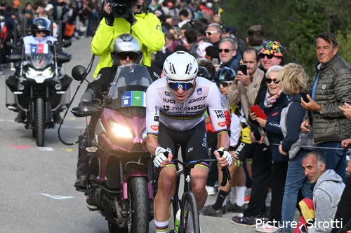 Tadej Pogacar, en el Campeonato de Europa 2025