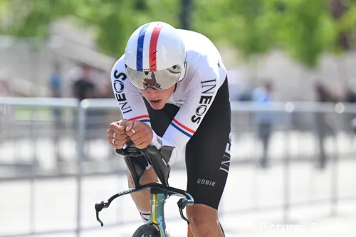 Joshua Tarling, en plena contrarreloj