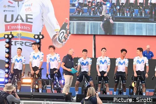 Movistar Team y su primer equipo del año 2026 en el TDU