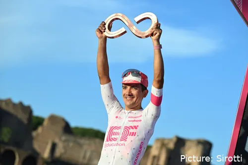 Richard Carapaz, en la temporada 2025 con EF Education-EasyPost