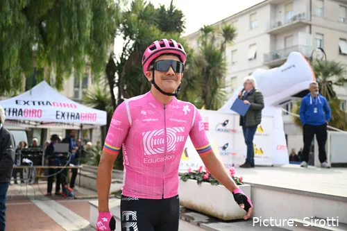 Richard Carapaz en el Trofeo Laigueglia 2026