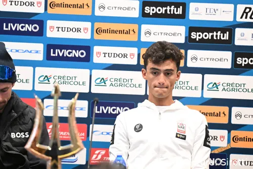 Isaac del Toro, en la Tirreno Adriático 2026.