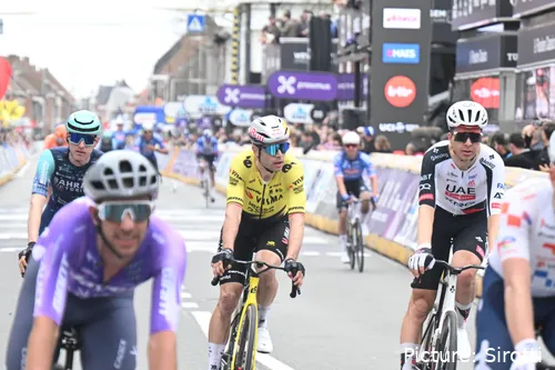 Wout van Aert, en la En los Campos de Flandes 2026.