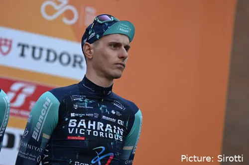 Matej Mohoric, corredor de Bahrain Victorious.