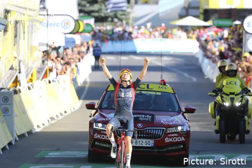 Pidcock's biggest victory on the road for INEOS is arguably his Tour de France stage success
