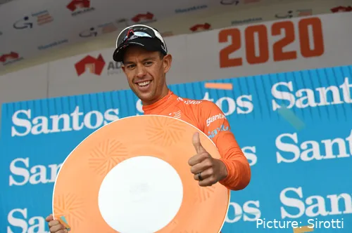 Australian rider Richie Porte celebrating one of this several triumphs at the Tour Down Under&nbsp;