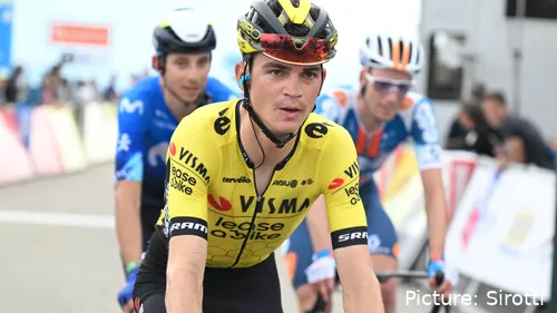 Sepp Kuss perdeu 28 segundos para Roglic na etapa de hoje