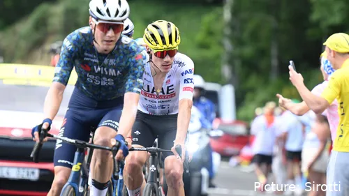 Juan Ayuso during the Tour de France. He was dropped by UAE days before testing positive for Covid-19 and withdrawing from the race. @Sirotti