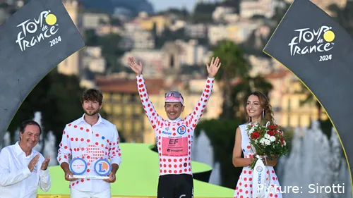 Richard Carapaz won the KOM classification at the 2024 Tour de France. @Sirotti