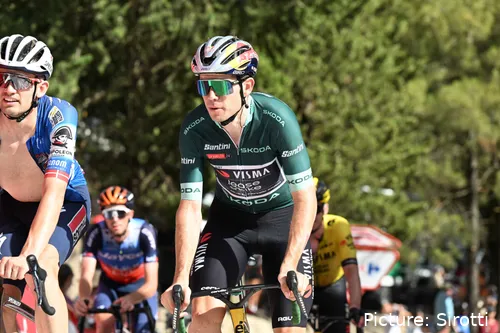 Wout van Aert é líder das Classificações por Pontos e da Montanha na Volta a Espanha.