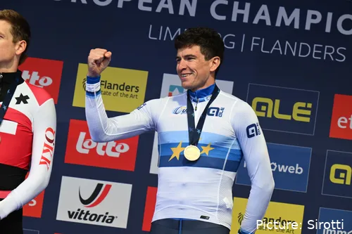 Edoardo Affini juntou o ouro Europeu ao bronze Mundial