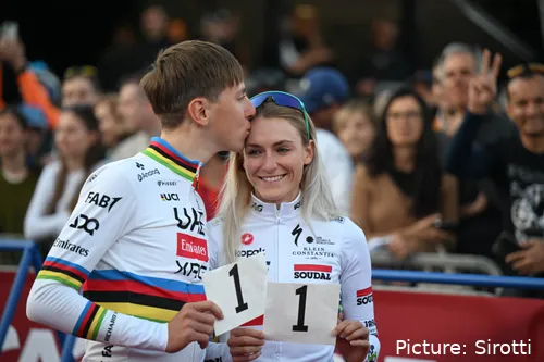 Tadej Pogacar e Urska Zigart